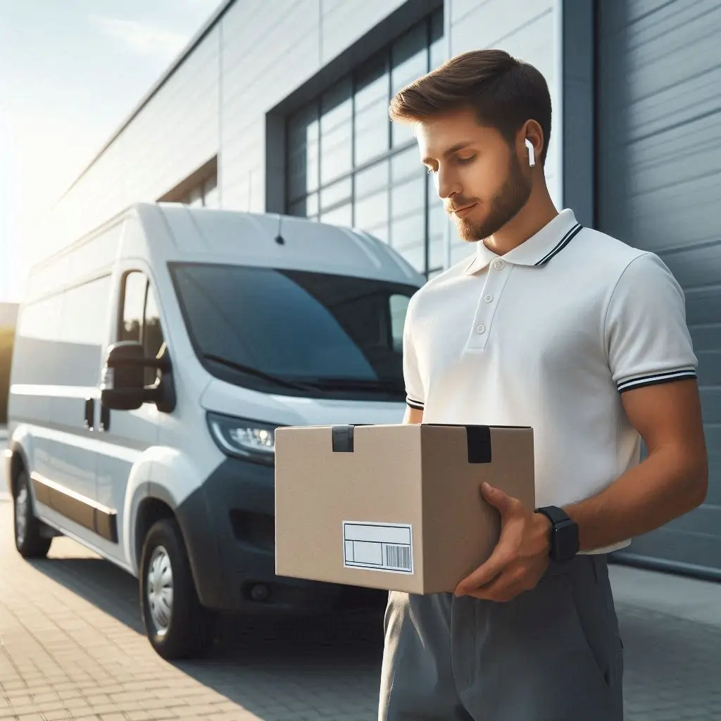 Local Courier Venture Logistics delivering parcel